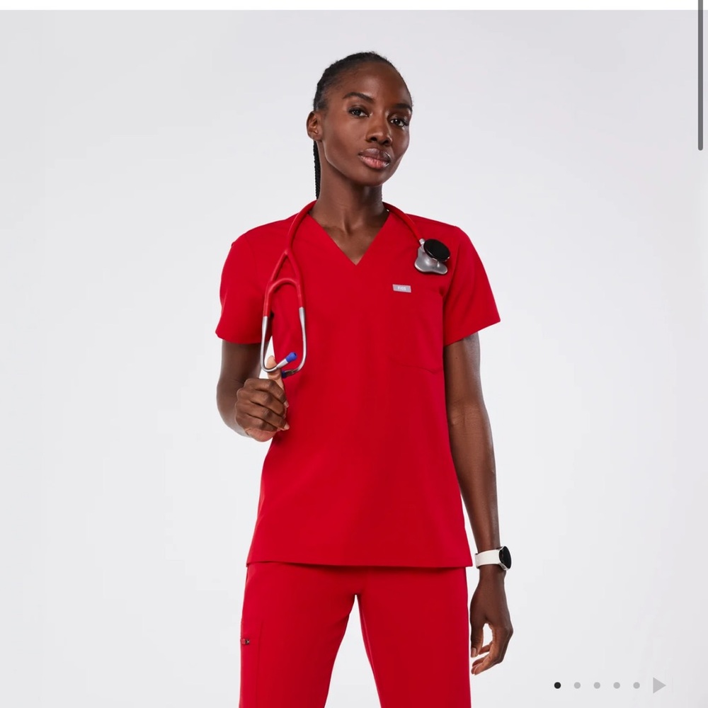 Figs  Designer Scrubs-- RED